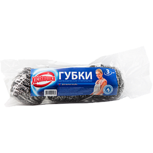 Губки металлические спиральные для мытья посуды