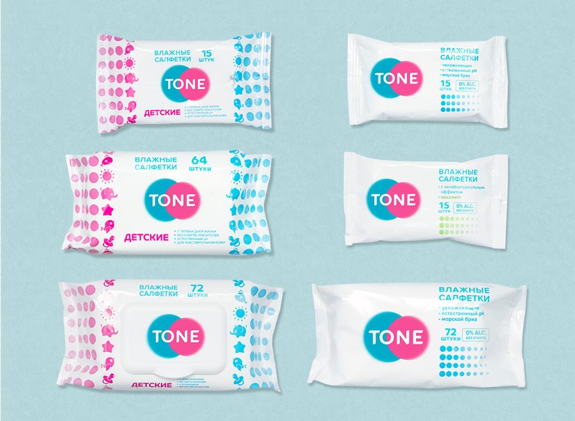 TONE Влажные салфетки!