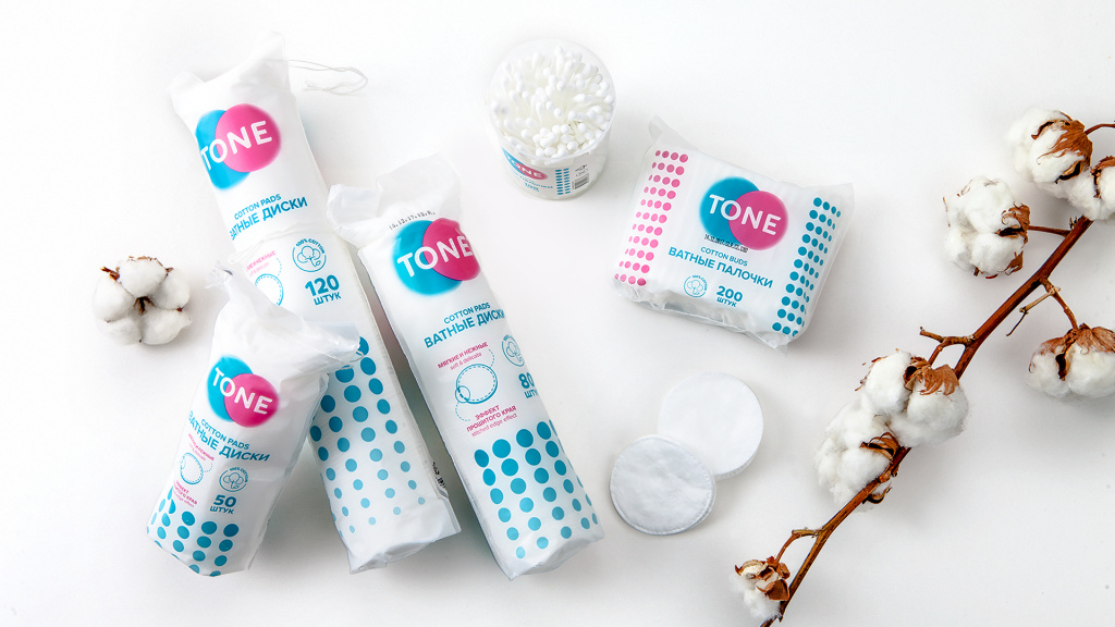 Дизайн упаковок для торговой марки TONE